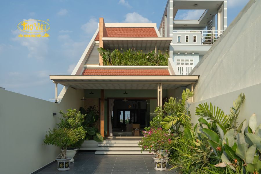 Mẫu nhà đẹp có sân vườn
