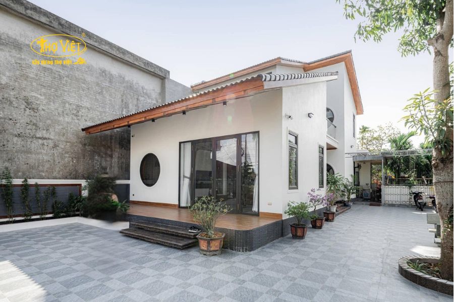 Mẫu nhà mái lệch đẹp