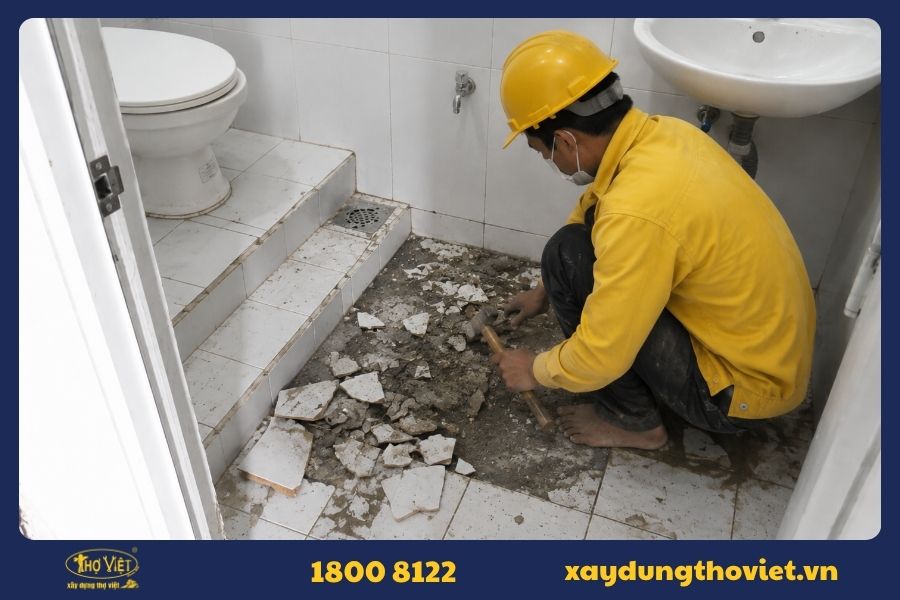 Trường hợp bắt buộc phải tháo nền