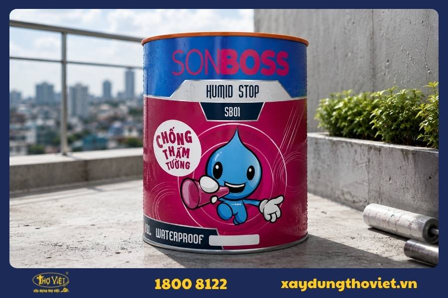 Sơn chống thấm ngoài trời SONBOSS HUMID STOP WALL WATERPROOF