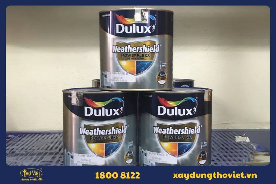 Sơn chống thấm ngoài trời Dulux Weathershield Powerflexx