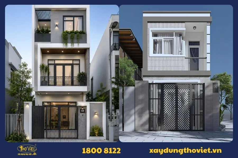 Mẫu sơn nhà màu xám ghi sáng 1