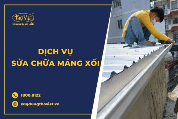 Dịch vụ sửa chữa máng xối, thay mới máng xối TP.HCM