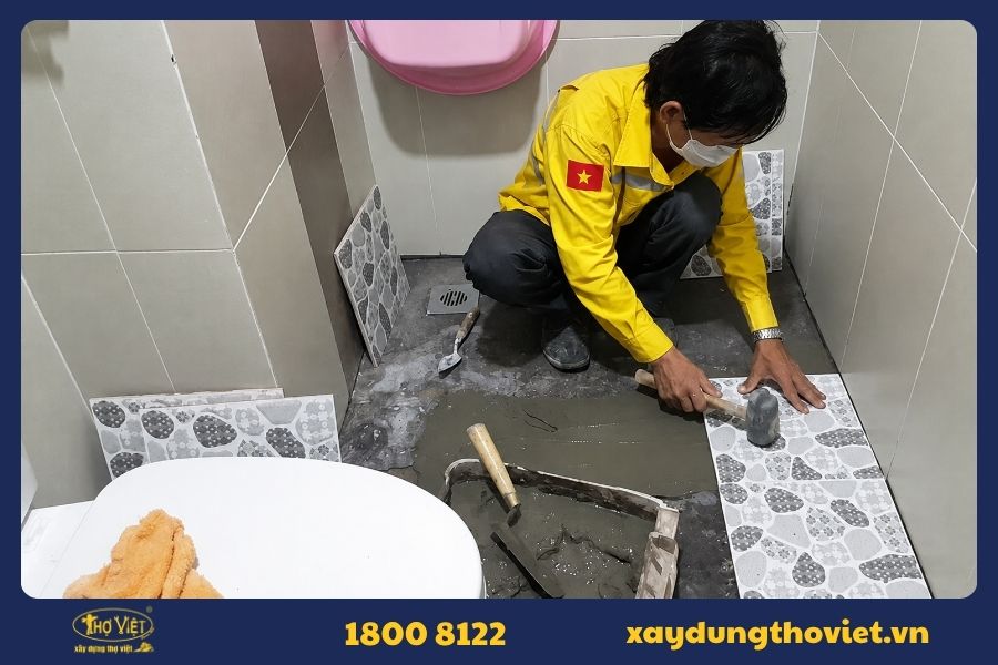 Quy trình sửa nhà vệ sinh tại Xây Dựng Thợ Việt