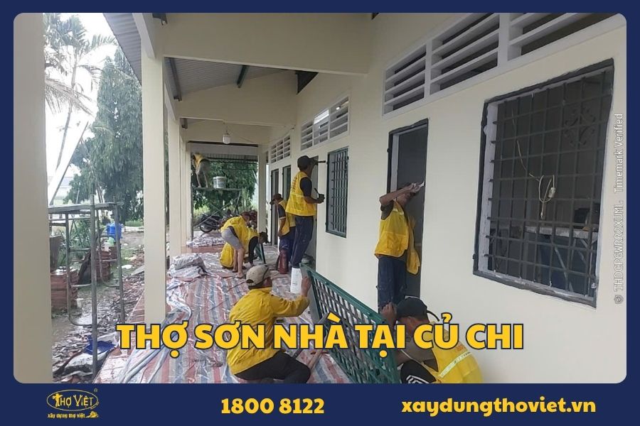 Dịch vụ sơn nhà tại Củ Chi