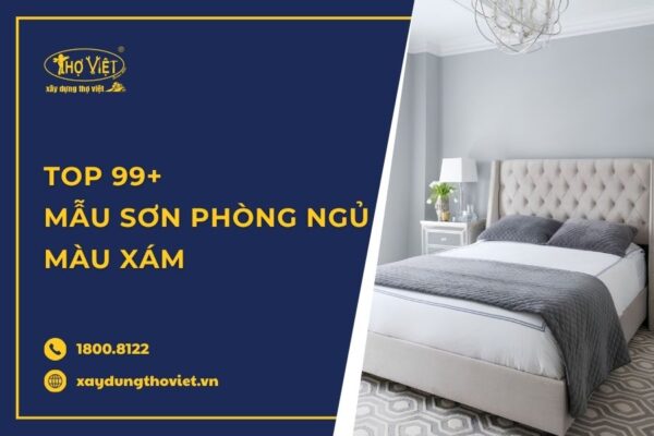 Top 99+ mẫu sơn phòng ngủ màu xám đẹp, hiện đại
