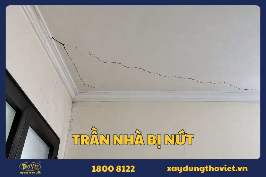 Trần nhà bị nứt