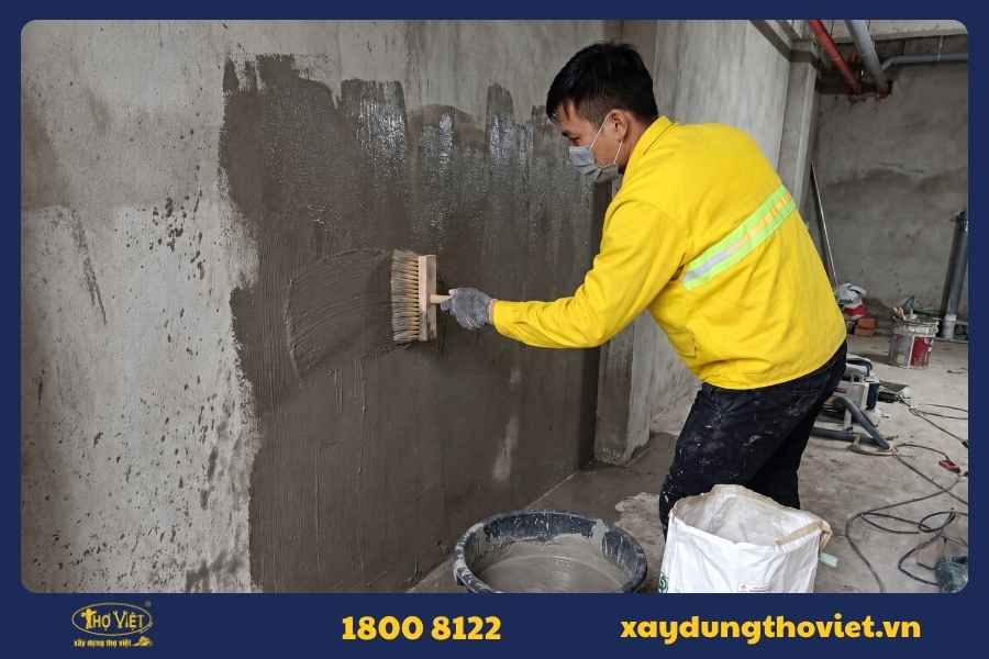 Quy trình quét xi măng lên tường từ A-Z