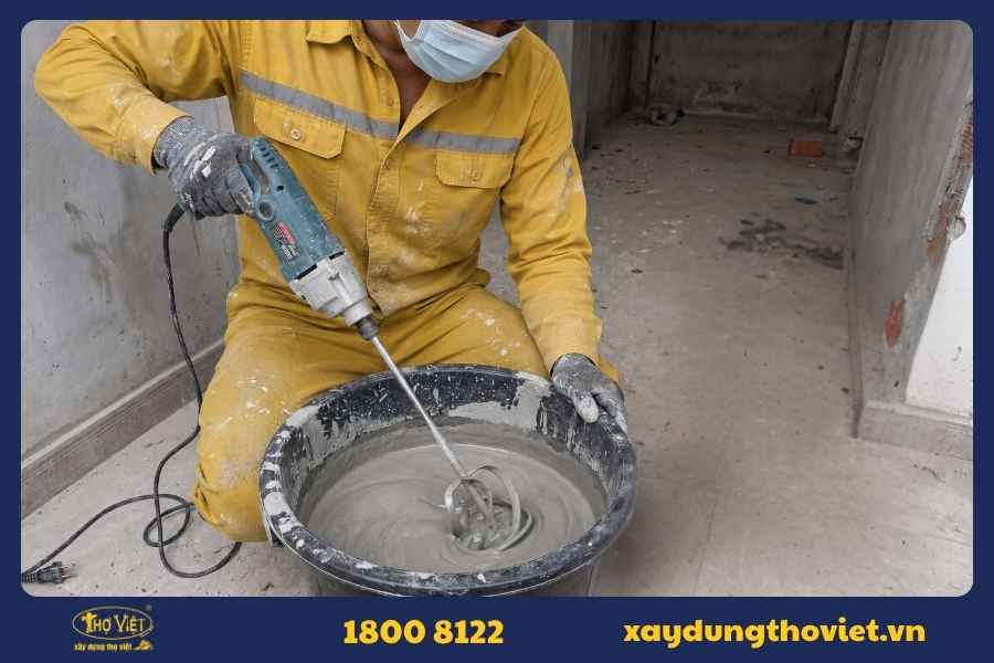 4 sai lầm khi quét nước xi măng khiến tường nhanh hỏng