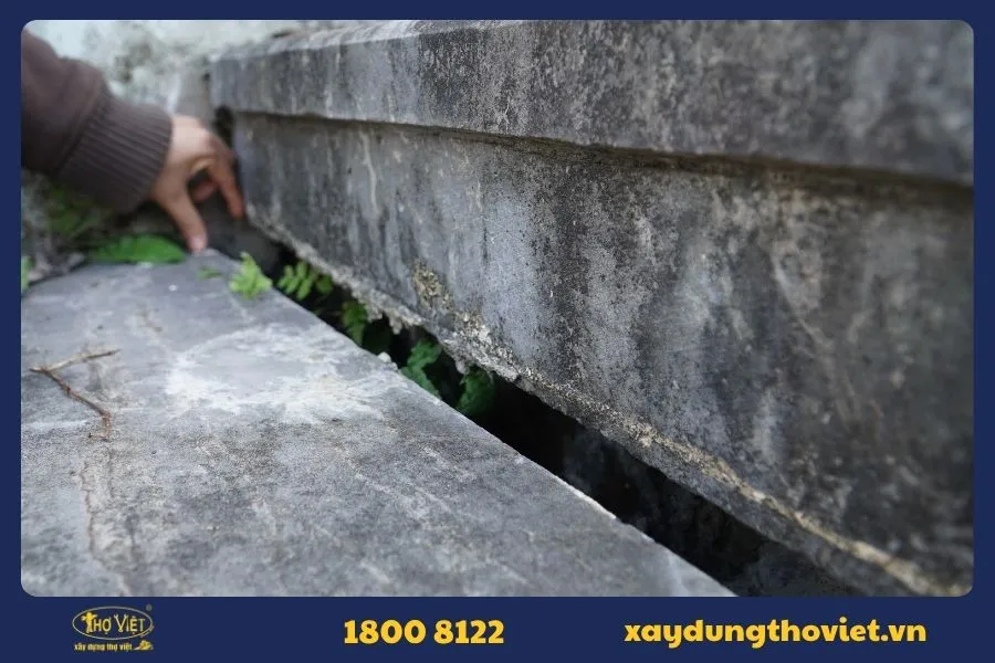 Kết cấu bê tông xuất hiện vết nứt