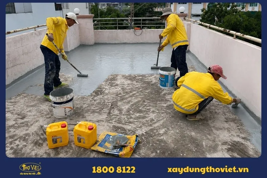 Xử lý vết nứt bằng keo chống thấm