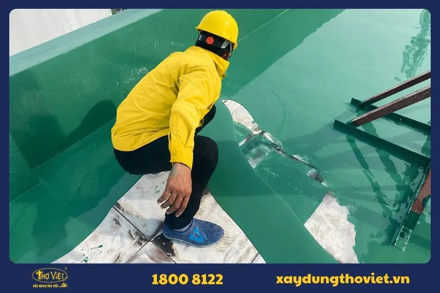 Chống thấm trực tiếp trên bề mặt gạch