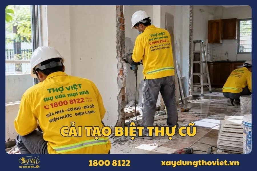 Kinh nghiệm cải tạo biệt thự cũ tiết kiệm chi phí