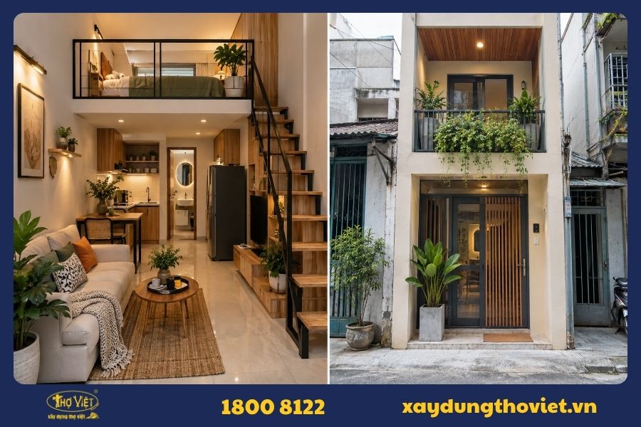 Thiết kế gác lửng để tăng diện tích sử dụng