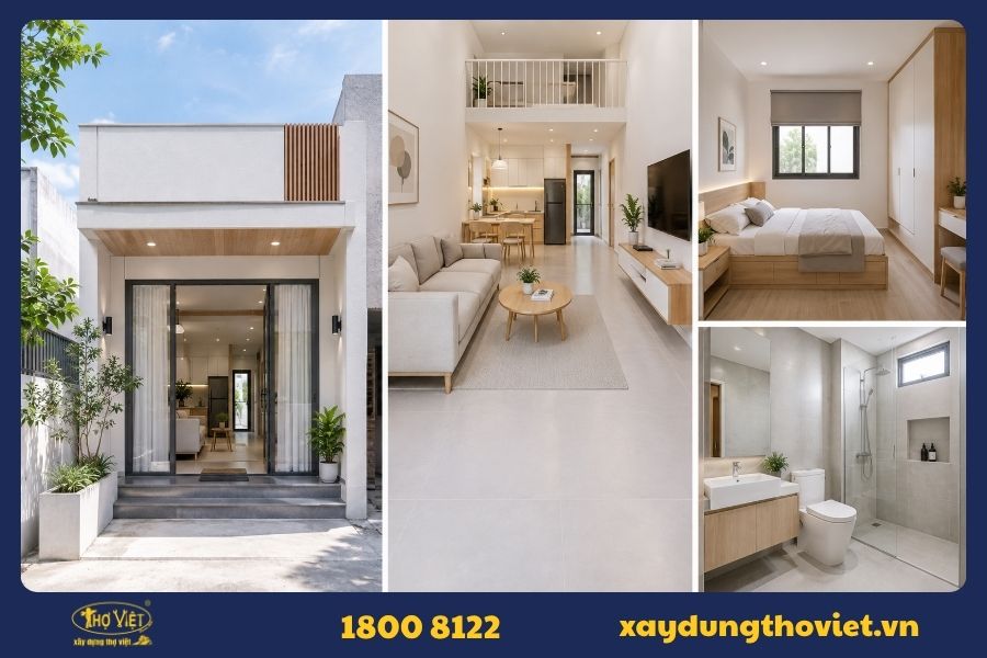 Mẫu nhà 20m2 phong cách Tối giản (Minimalism)