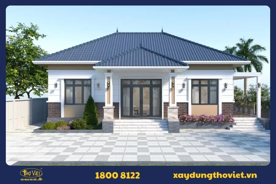 Mẫu nhà 3 gian mái Nhật 2