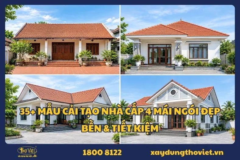 Cải tạo nhà cấp 4 mái ngói