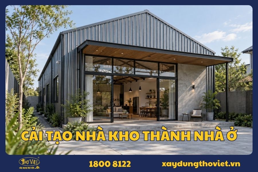 Cải tạo nhà kho thành nhà ở