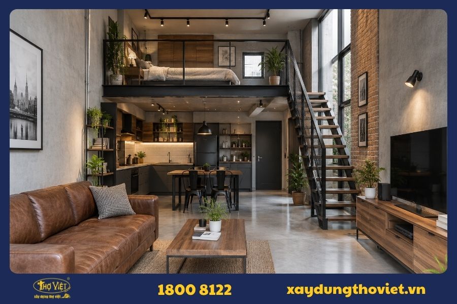 Cải tạo nhà kho thành nhà ở kiểu loft