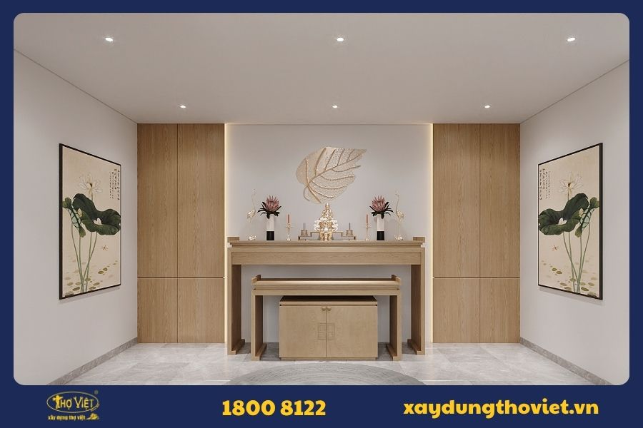 Phòng thờ phong cách hiện đại