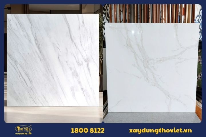 Gạch men Ceramic trắng vân mây Xsmart 60x60