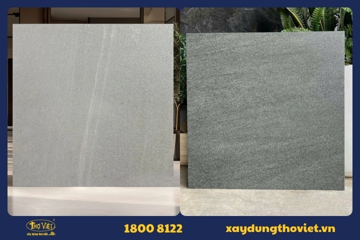 Gạch xám vân đá hiện đại 60x60