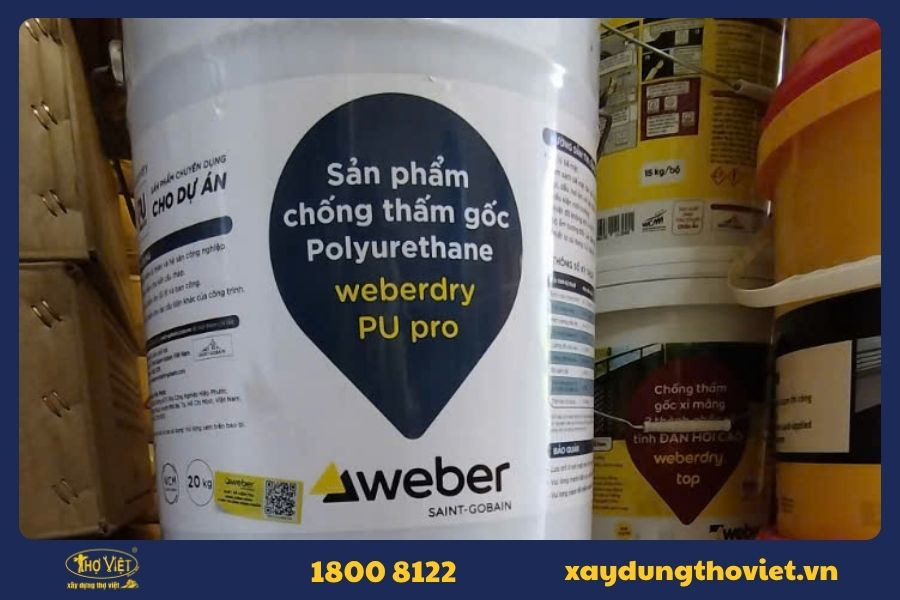 Keo chống thấm Weberdry PU pro