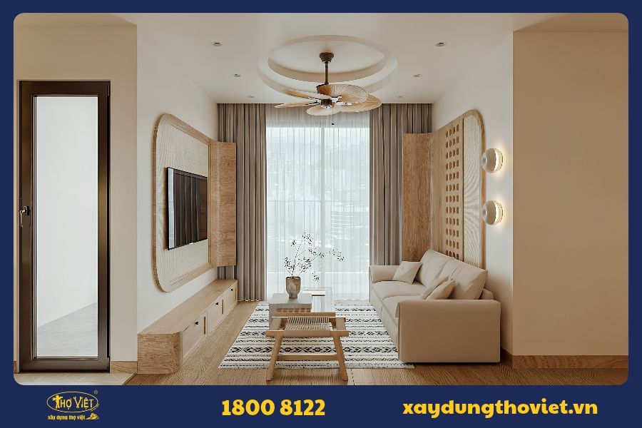 Cải tạo căn hộ 50m2 theo phong cách Japandi