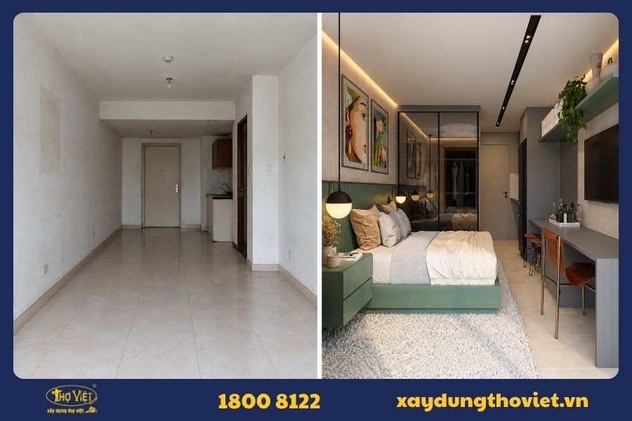 Quy trình cải tạo căn hộ studio