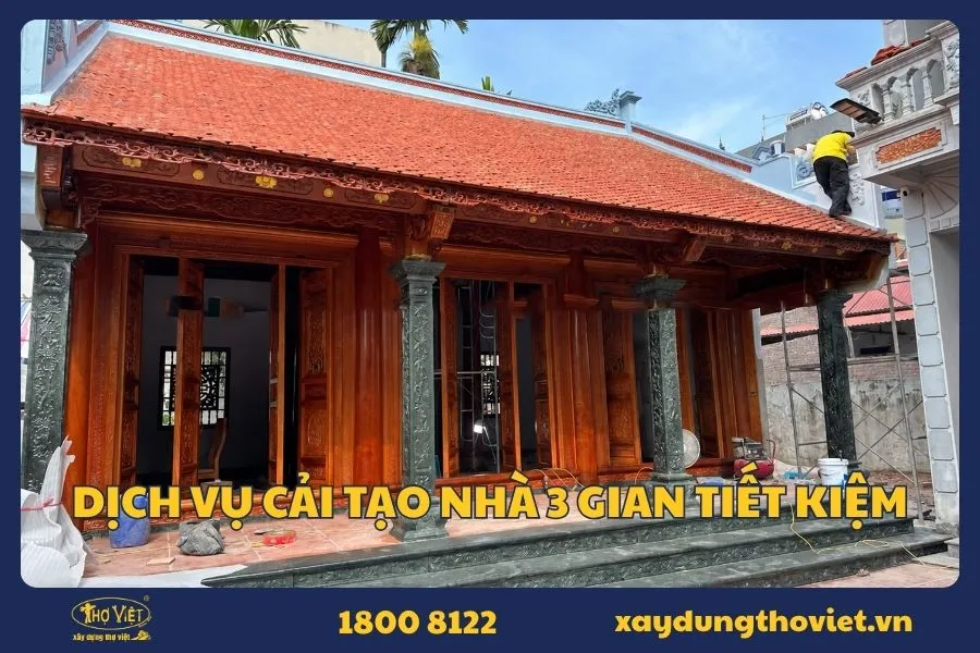 Dịch vụ cải tạo nhà gỗ 3 gian tại TP.HCM