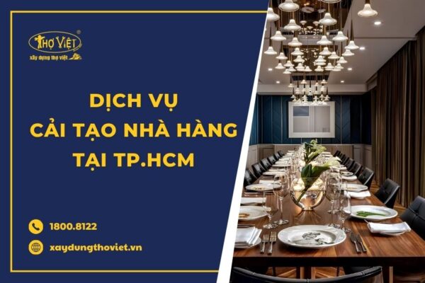 Dịch vụ cải tạo nhà hàng tại TP.HCM