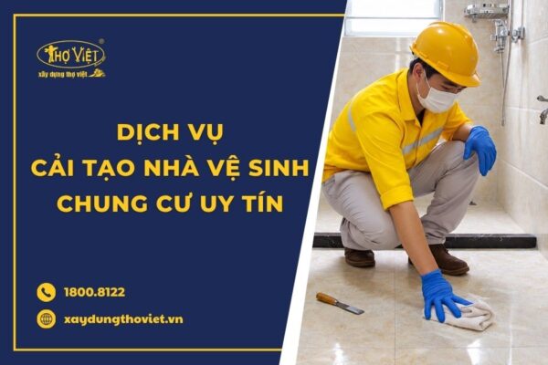 Dịch vụ cải tạo nhà vệ sinh chung cư giá rẻ