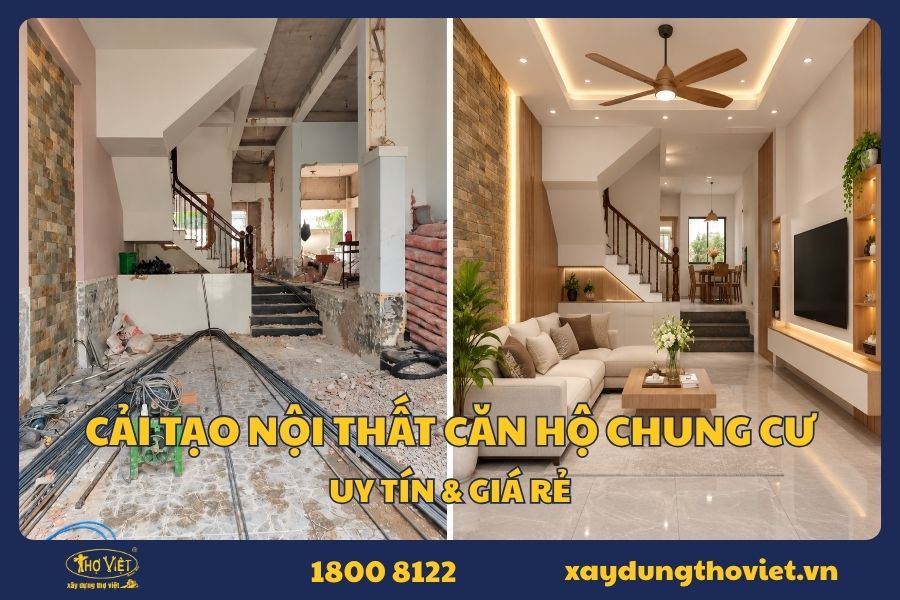 Công ty cải tạo nội thất căn hộ chung cư uy tín