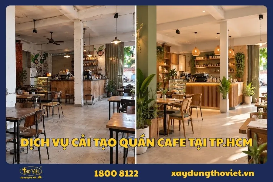 Báo giá cải tạo quán cafe mới