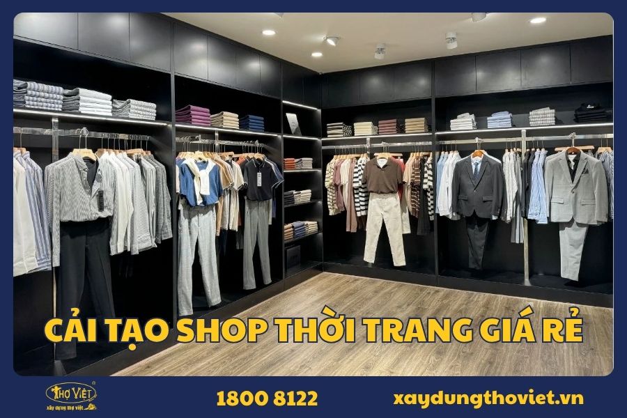 Thiết kế, cải tạo shop thời trang uy tín tại TP.HCM