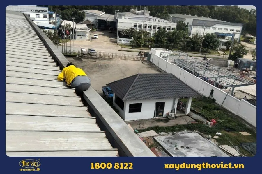 Quy trình sửa máng xối tại quận 1