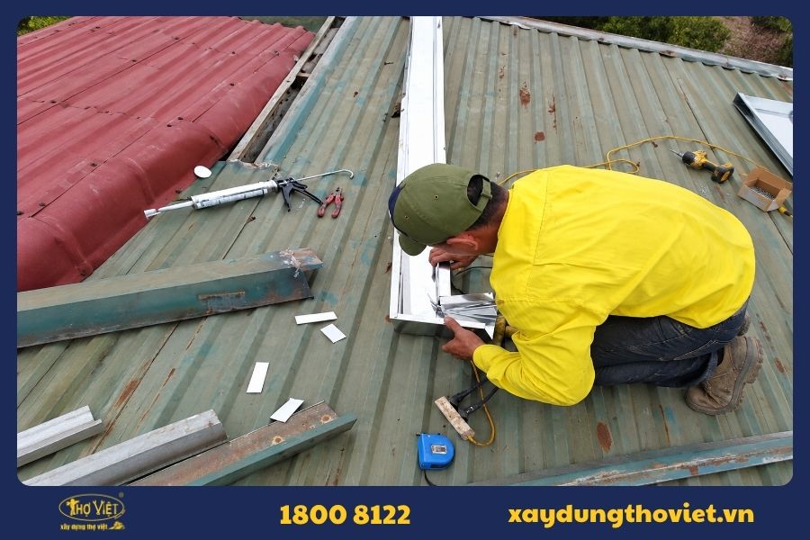 Quy trình sửa máng xối tại quận 3