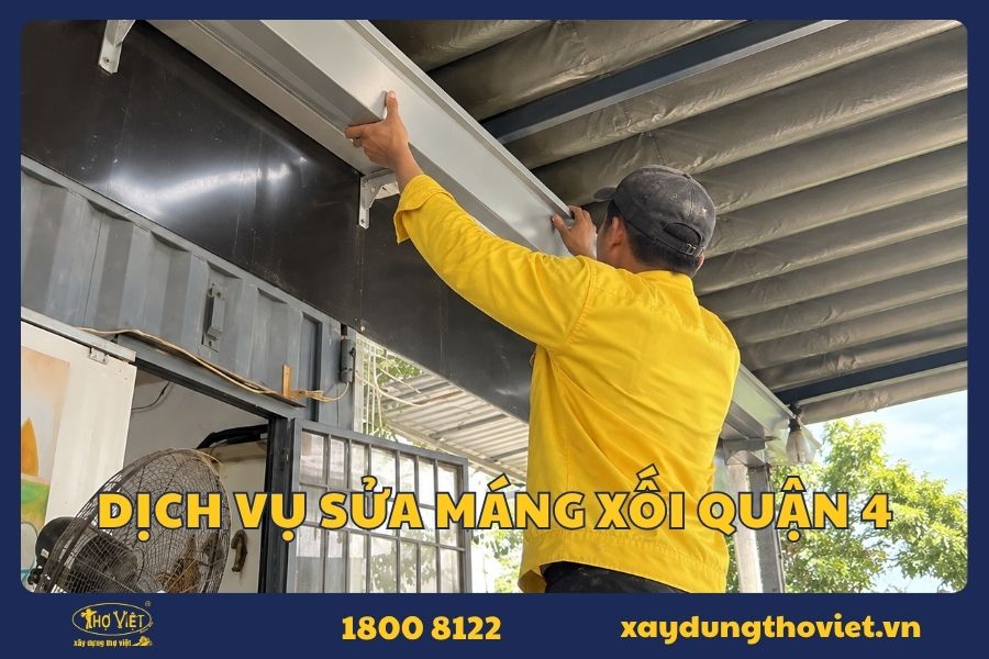 Sửa chữa máng xối quận 4