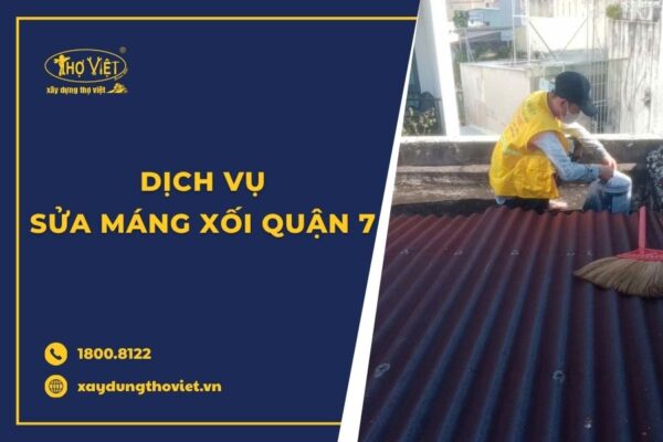 Dịch vụ sửa máng xối quận 7 tiết kiệm