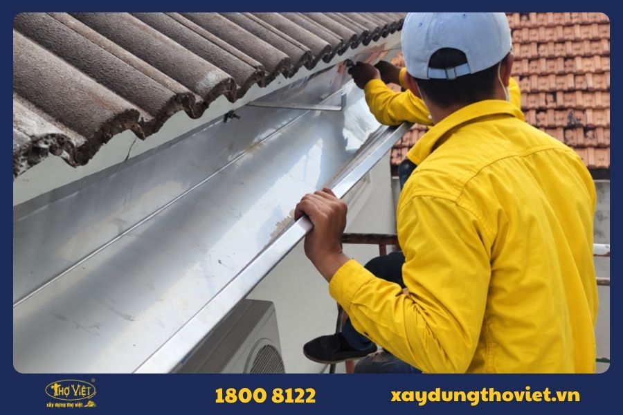 Quy trình sửa máng xối quận 8